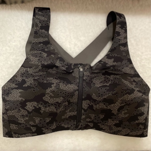 Lululemon Enlite Bra Camo Zip Front High Support Sports Bra Front Zip - Picture 5 of 12
